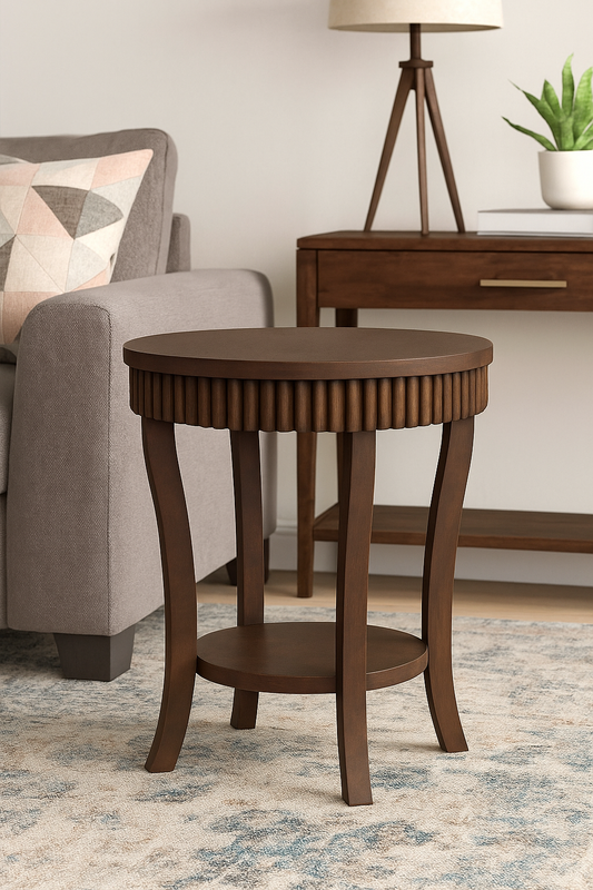 Serene Circle Side Table