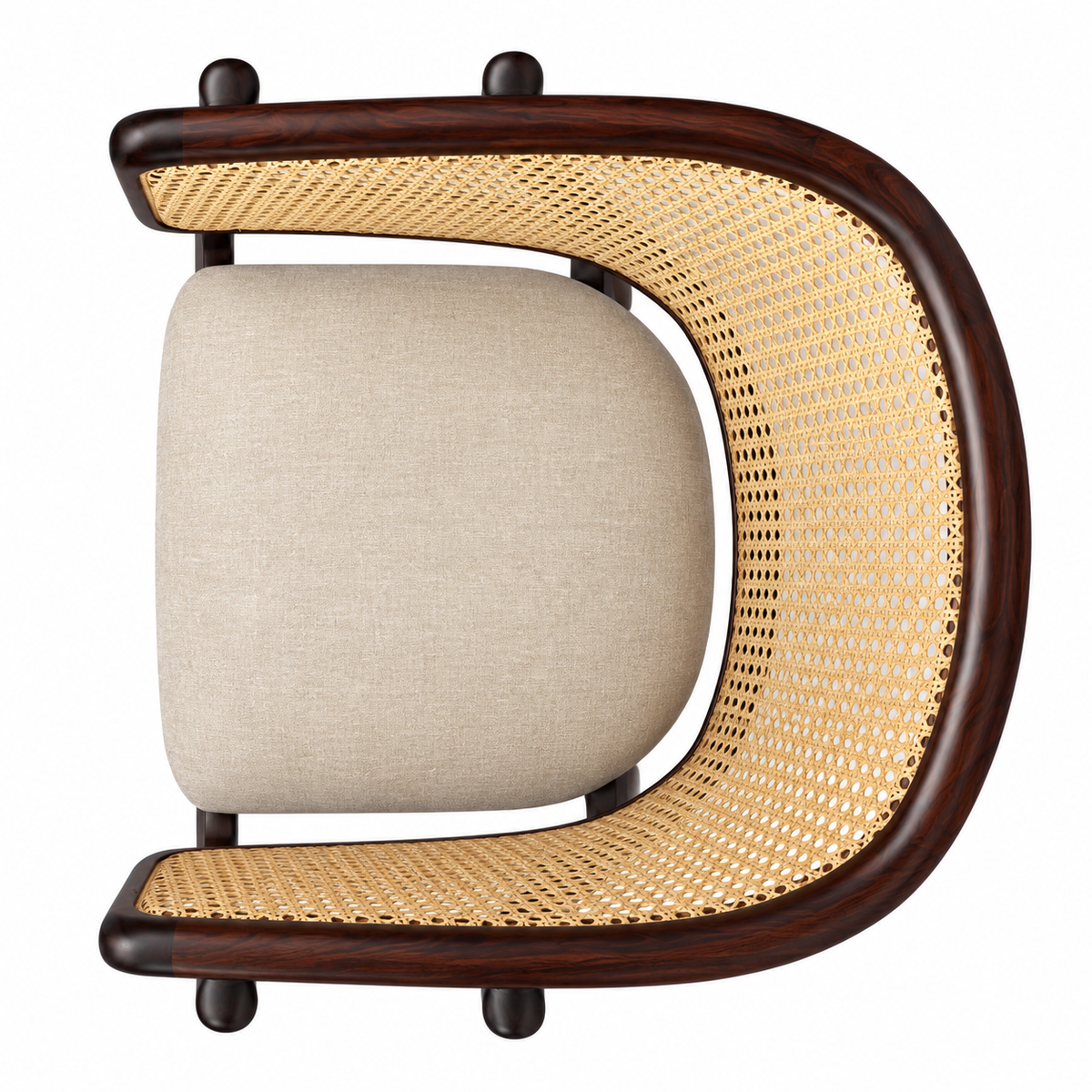 Elara Cane Accent Chair