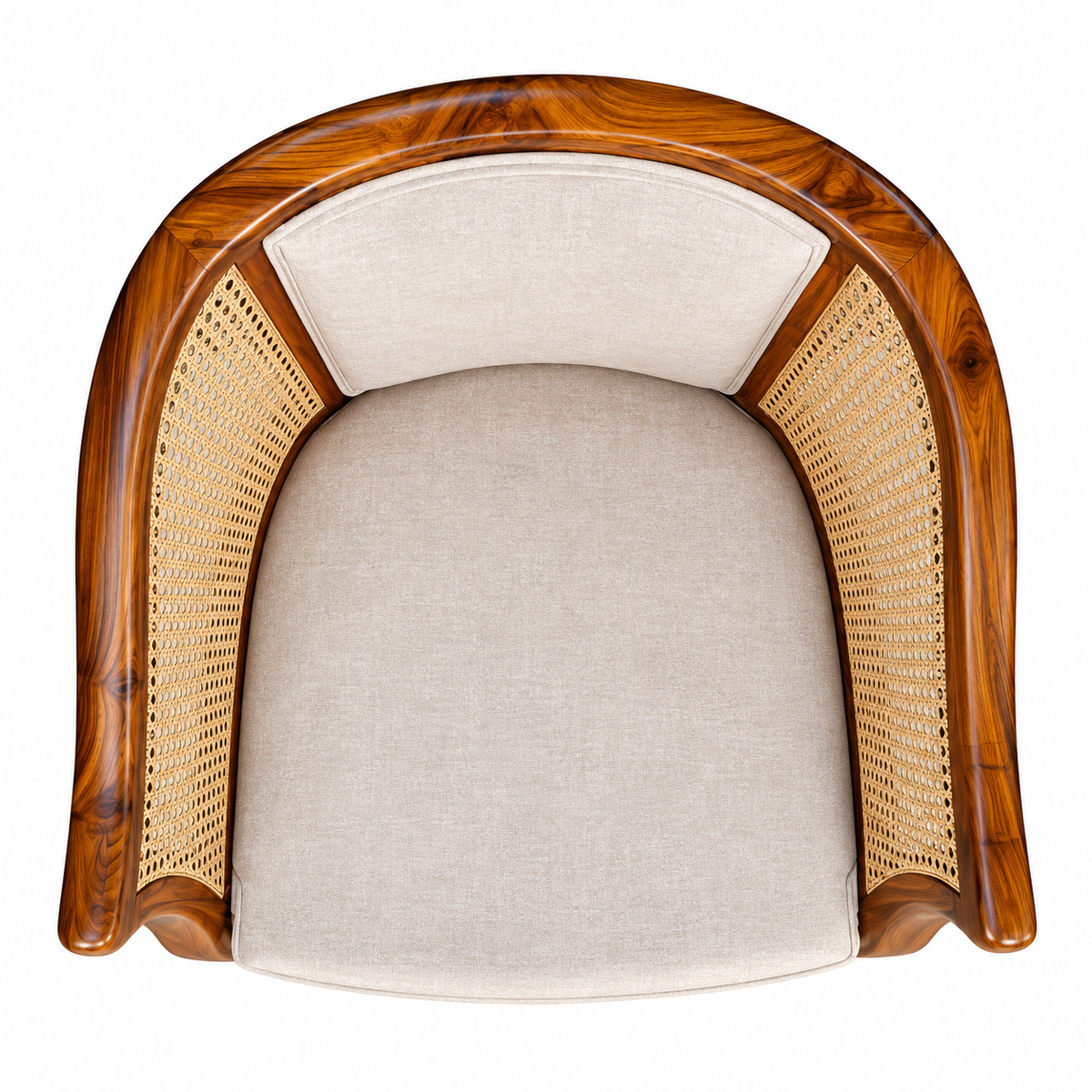 GraceCurve Cane Chair