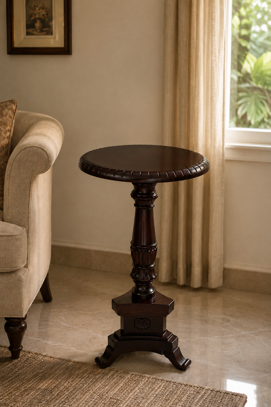 Victorian Teak Pedestal Table